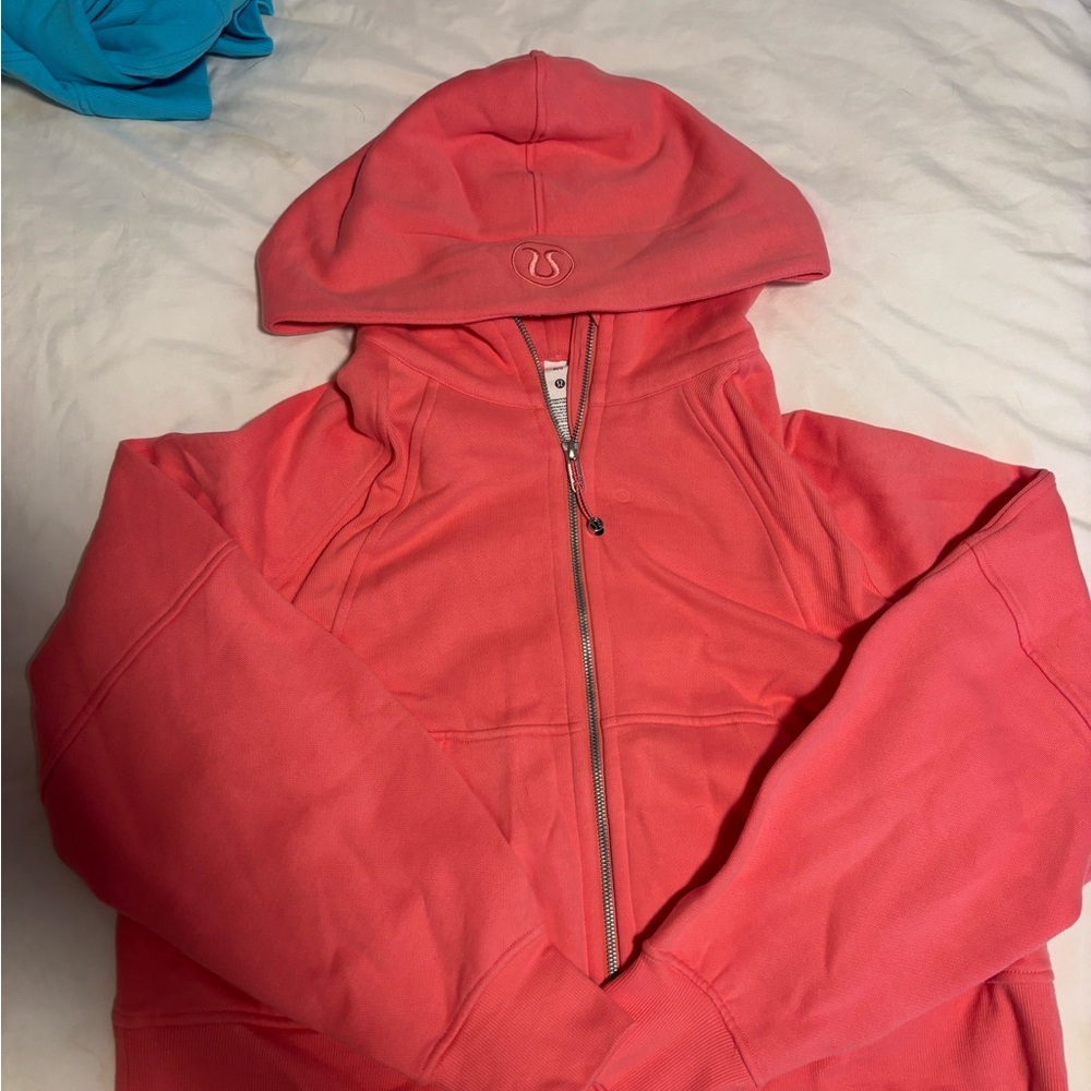 Lululemon Coral Pink Full Zip Scuba